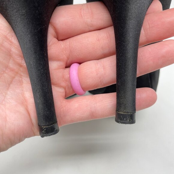 Dolce&Gabbana Black Satin Heel Size 37.5 Decollete Raso in Nero Platform - Picture 12 of 16